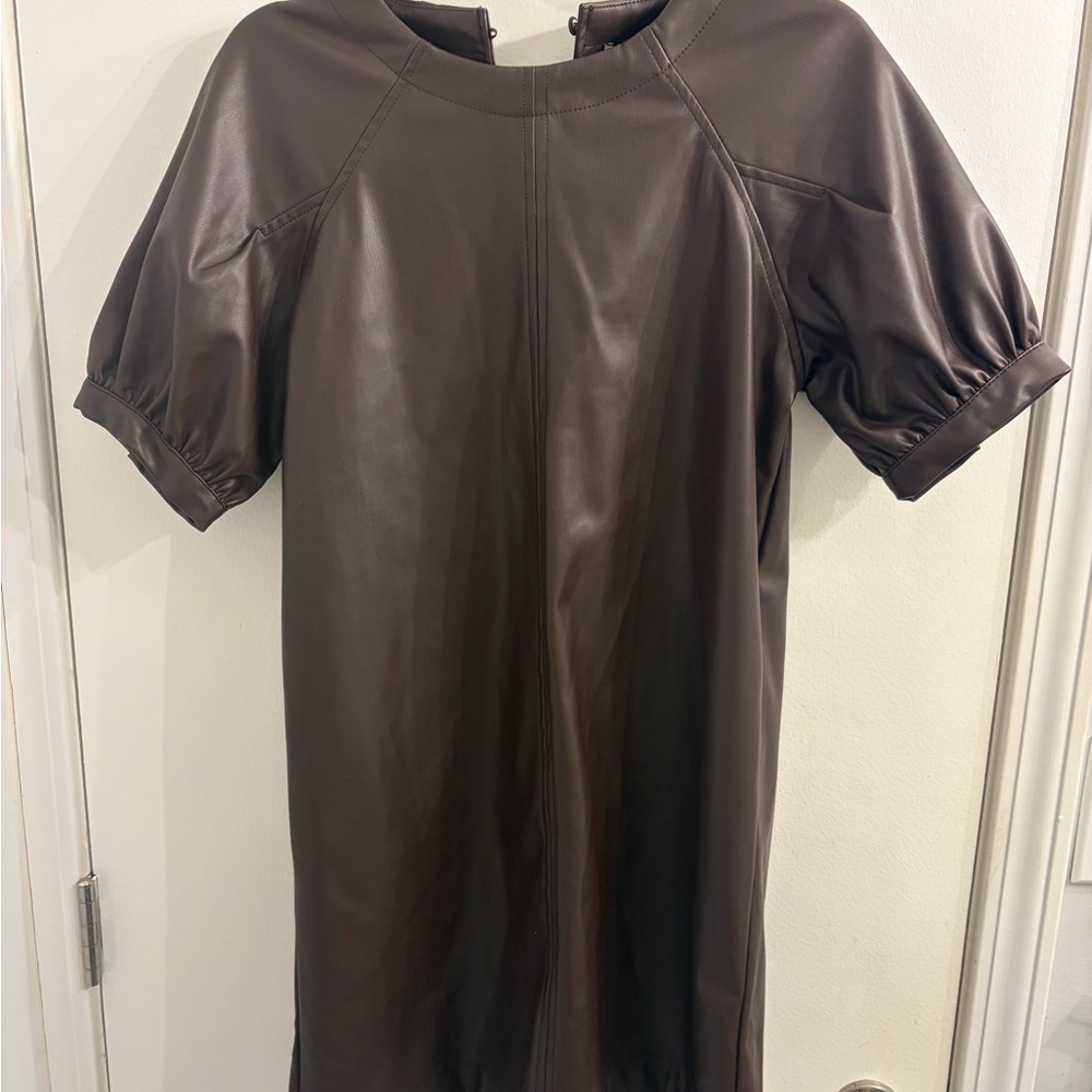 Evereve Chic Brown Midi Dress